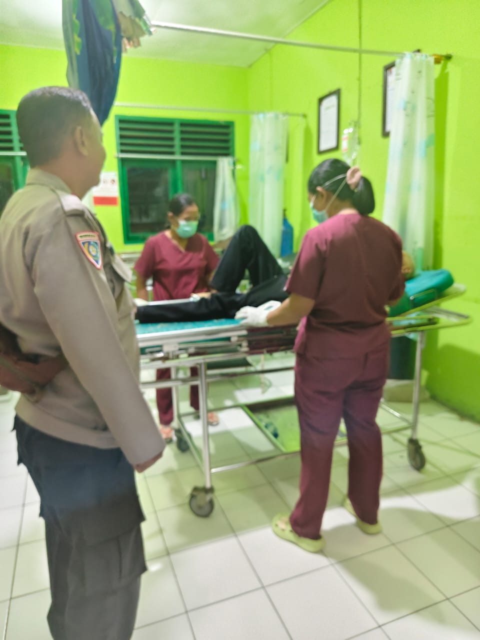 Polsek Toili GercepTangani 2 Lakalantas di Malam Minggu, Ada Korban Patah Tulang